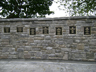 Wall of Honour section showing plaque layout